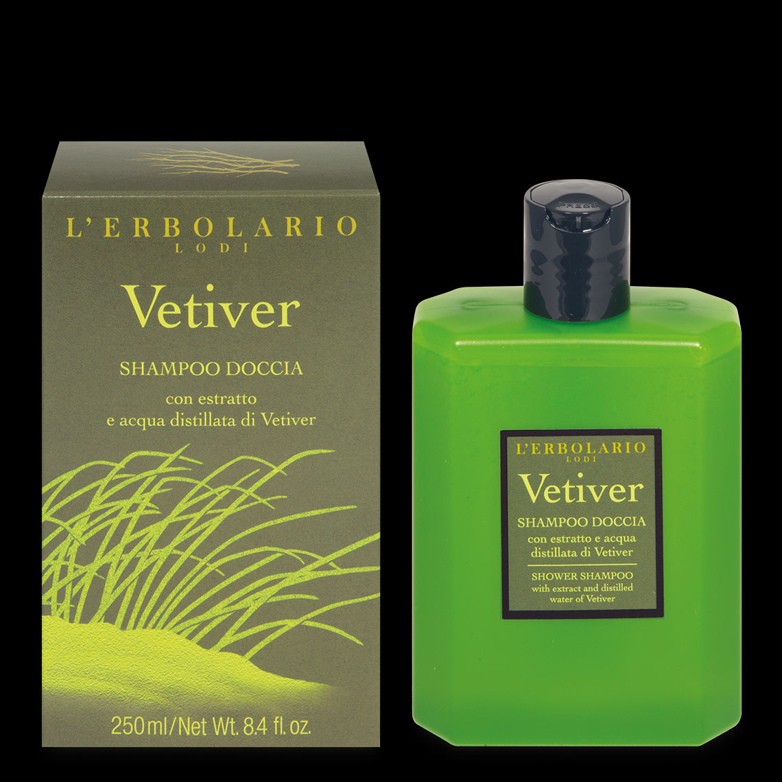 Vetiver shampoo doccia