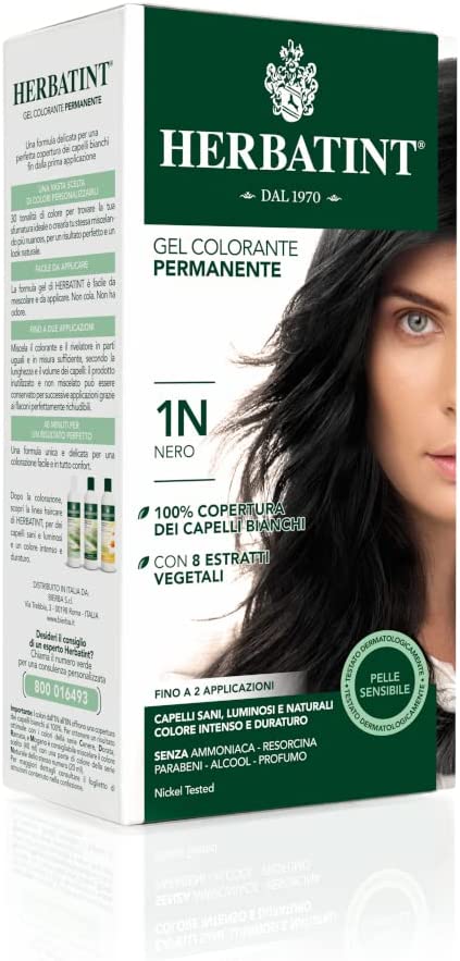 Gel Colorante Permanente Herbatint 1N Nero (150 ml)