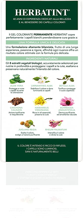 Gel colorante permanente Herbatint 6 N Biondo Scuro (150 ml)