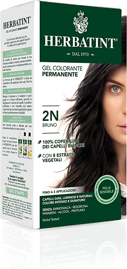 Gel colorante permanente Herbatint 2N Bruno (150 ml)